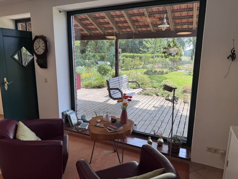 Blick auf Terrasse