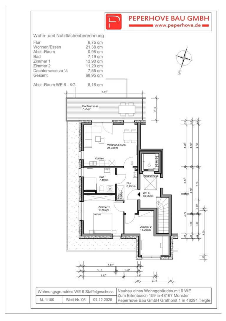 Grundriss Wohnung 6