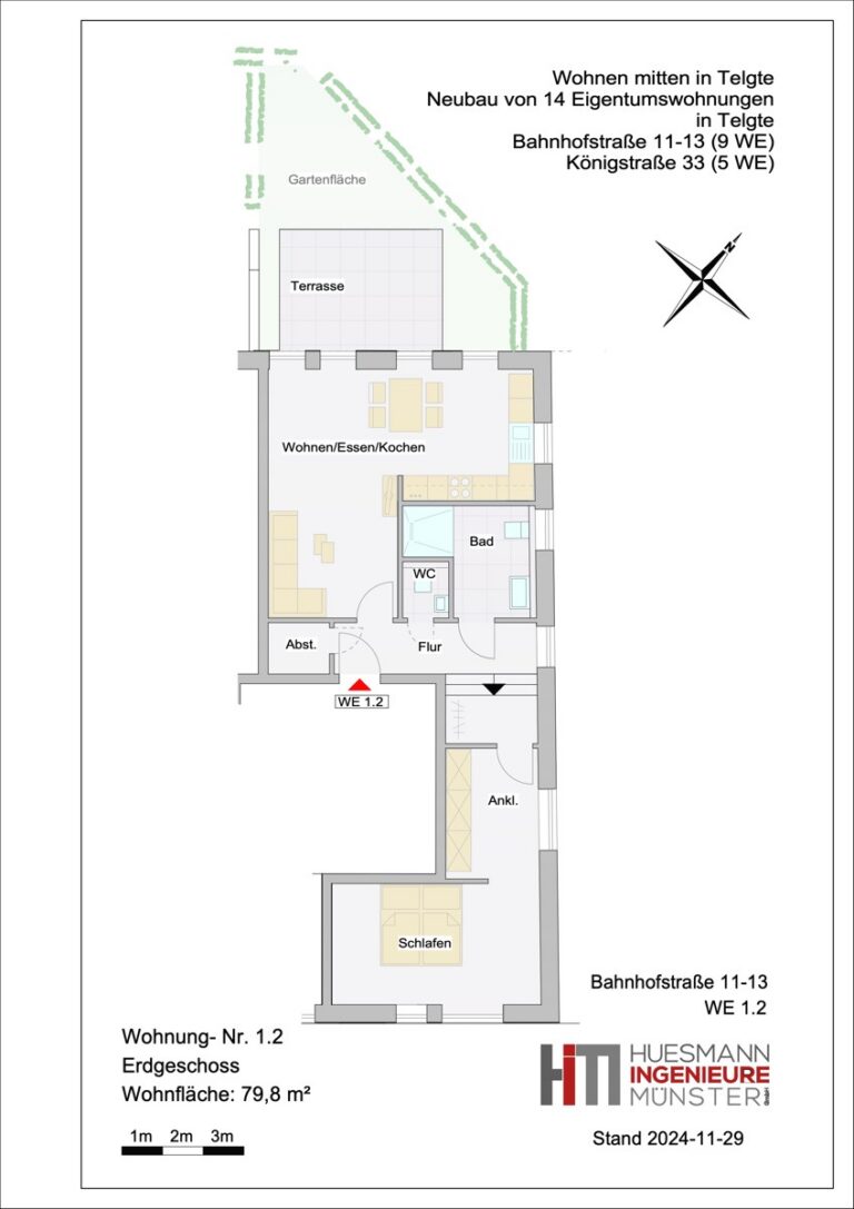 Grundriss Wohnung 1.2