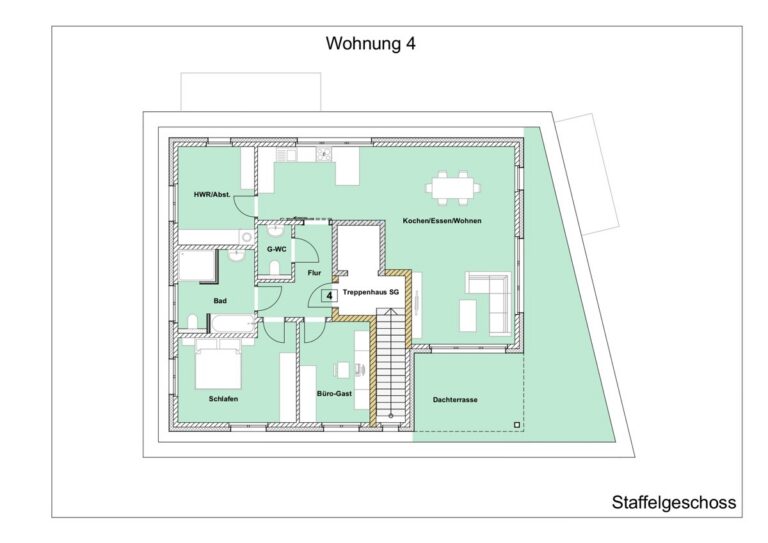 Grundriss Wohnung 4 - DG