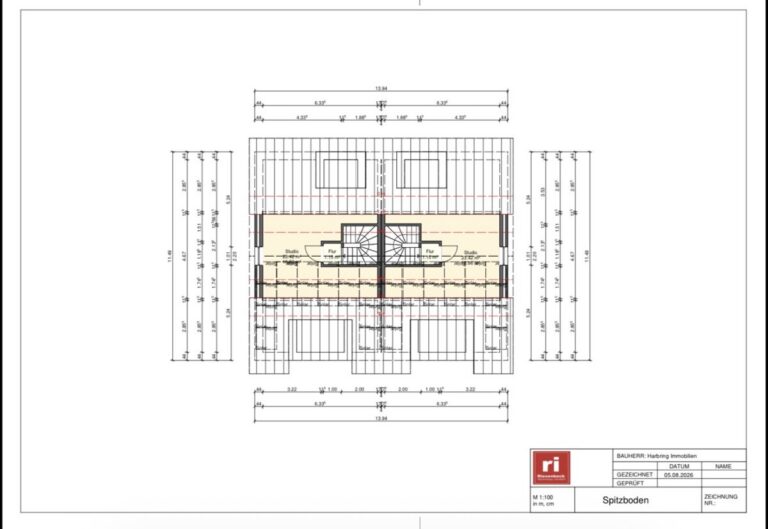 Grundriss Spitzboden